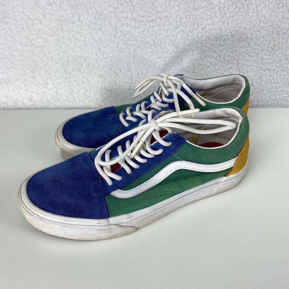 VANS Shoes Mens 8 Womens 9.5 Multicolor Old Skool Yacht Club Color Block Low Top